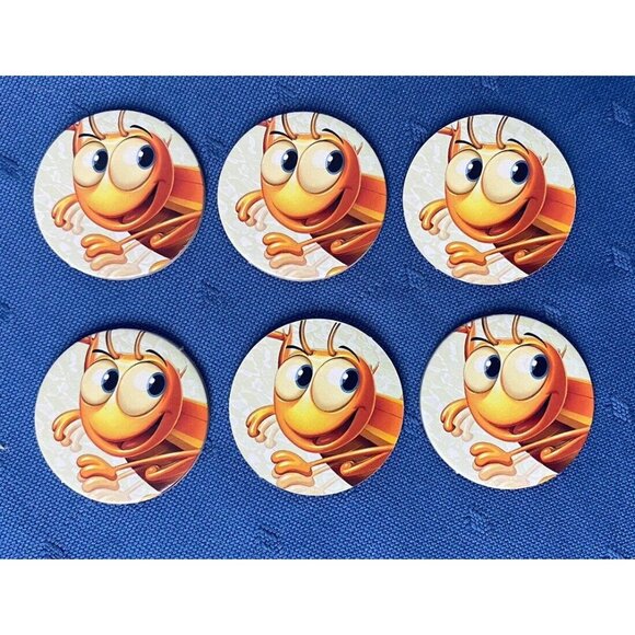 Bugs in the Kitchen Game Replacement Parts  6 Bug Tokens - Picture 1 of 1